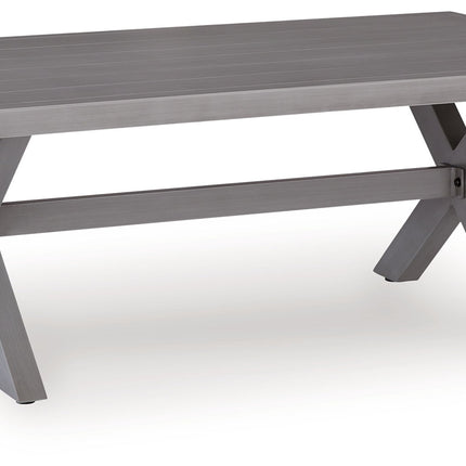 Half Moon Beach - Rectangular Cocktail Table - Gray