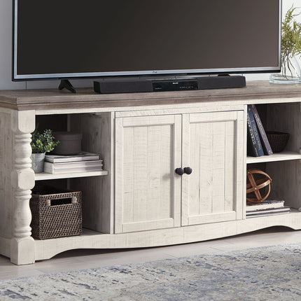 Havalance - Extra Large TV Stand - 2 Doors - Brown / Beige