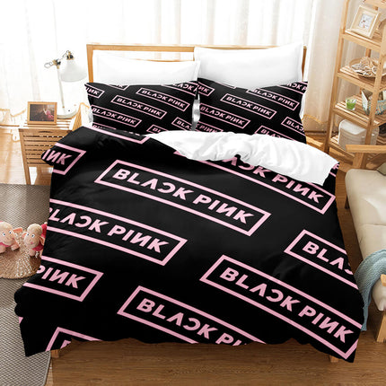 Blackpink Cosplay Bedding Set Quilt Cover Without Filler