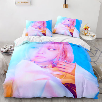 Blackpink Cosplay Bedding Set Quilt Cover Without Filler