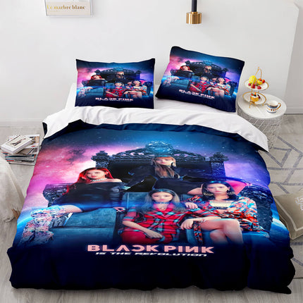Blackpink Cosplay Bedding Set Quilt Cover Without Filler