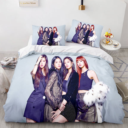 Blackpink Cosplay Bedding Set Quilt Cover Without Filler