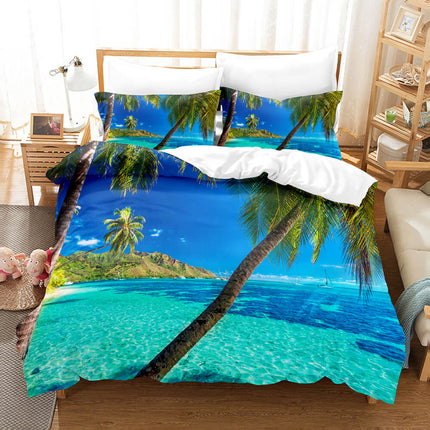 Coastal Beach Theme Bedding Sets Quilt Cover Without Filler