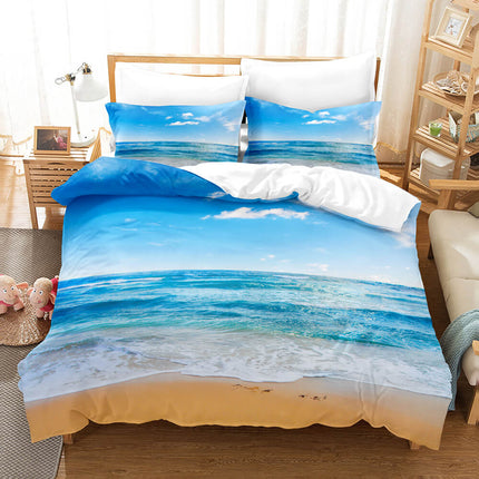 Coastal Beach Theme Bedding Sets Quilt Cover Without Filler