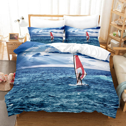 Coastal Beach Theme Bedding Sets Quilt Cover Without Filler