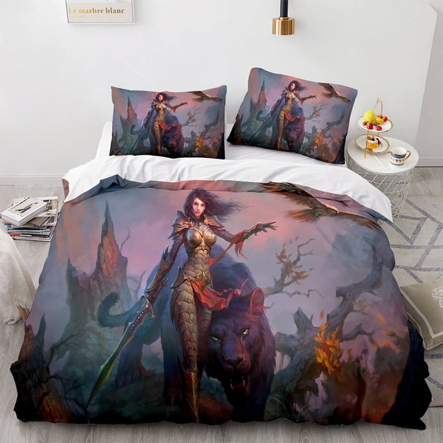 Dragon Attack Cosplay Bedding Set Quilt Cover Without Filler