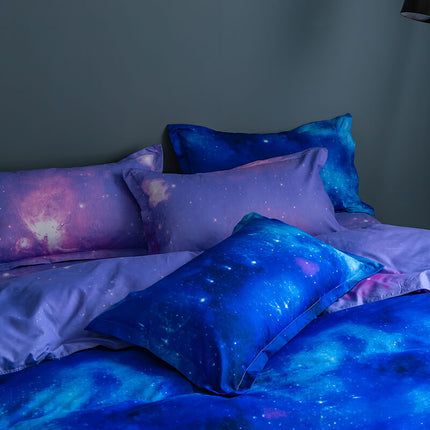 3-Piece Galaxy Sky Bedding Set Duvet Covers Without Filler