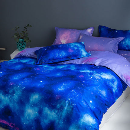 3-Piece Galaxy Sky Bedding Set Duvet Covers Without Filler