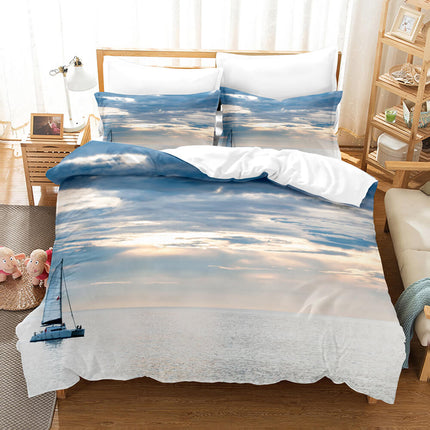 Ocean Bedding Set Quilt Cover Set Without Filler