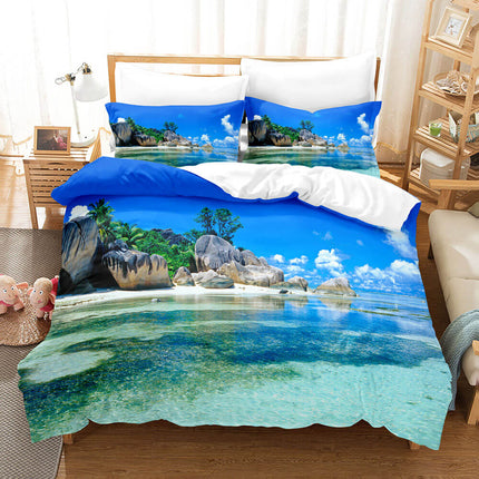 Ocean Bedding Set Quilt Cover Set Without Filler