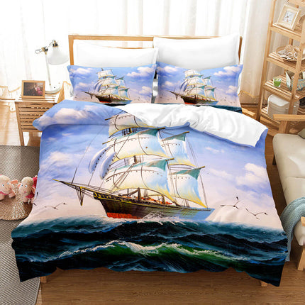 Ocean Bedding Set Quilt Cover Set Without Filler