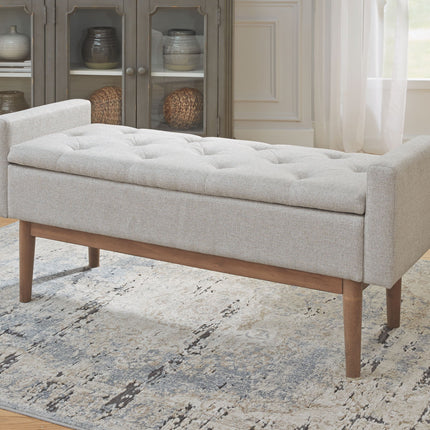 Briarson - Storage Bench - Beige / Brown