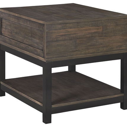 Johurst - Rectangular End Table - Grayish Brown