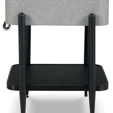 Jorvalee - Accent Table with Speaker - Gray / Black