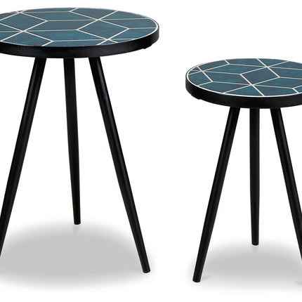 Clairbelle - Accent Table (Set of 2) - Teal