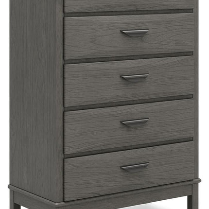 Mazing - Five Drawer Chest - Gray
