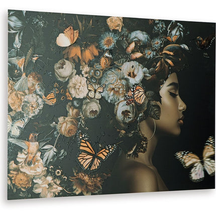 Valfer - Wall Art - Orange / Black / White