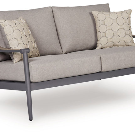 Ocean Beach - Loveseat With Cushion - Gray