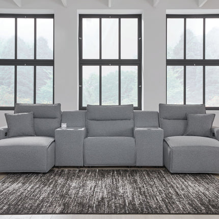 Modmax II - Reclining Sectional - Salt And Pepper