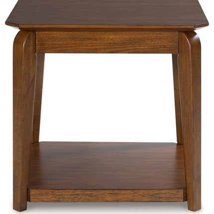 Trenmour - Square End Table - Medium Brown