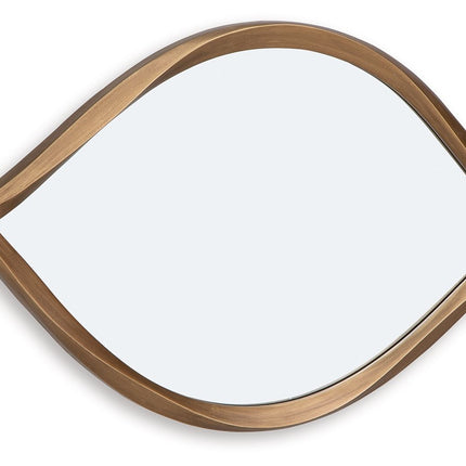 Bartner - Accent Mirror - Antique Gold Finish
