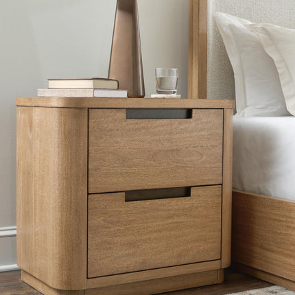 Pamaria - Two Drawer Night Stand - Light Brown