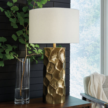 Marshawn - Metal Table Lamp - Gold Finish