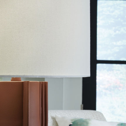Rowandale - Metal Table Lamp - Brick Red