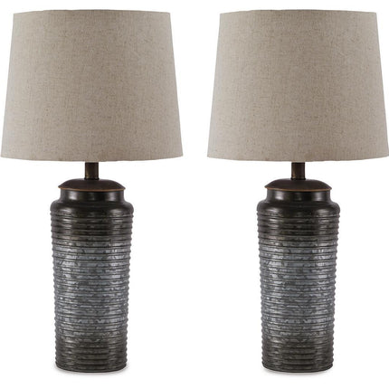 Norbert - Metal Table Lamp (Set of 2) - Gray