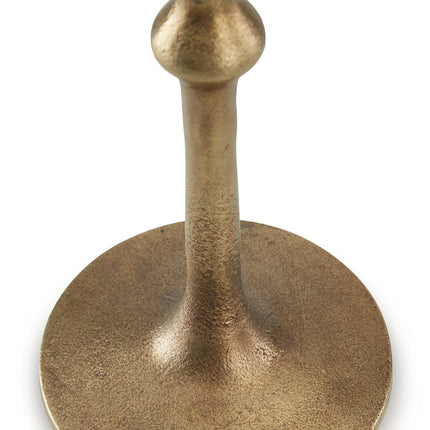 Larwick - Candle Holder Set (Set of 2) - Antique Brass Finish
