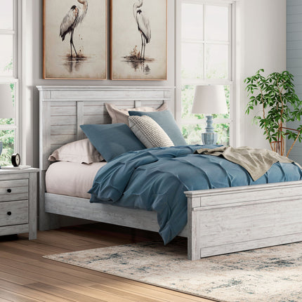 Makidern - Queen Panel Bed - Whitewash