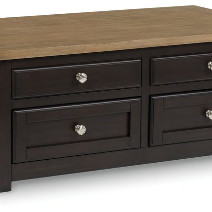 Drazmine - Lift Top Cocktail Table - Brown