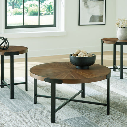 Crosstrail - Occasional Table Set (Set of 3) - Brown
