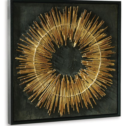 Buddins - Wall Art - Black / Gold Finish