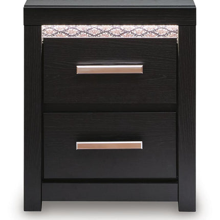 Shoralli - Two Drawer Night Stand - Black