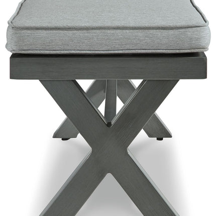 Elite Park - Bench With Cushion - Gray