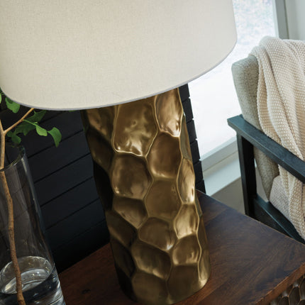 Marshawn - Metal Table Lamp - Gold Finish