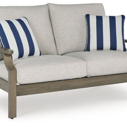 Rainier Ranch - Loveseat With Cushion - Brown / Beige