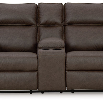Lavenhorne - Dbl Rec Loveseat W/Console - Granite