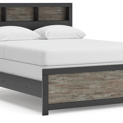 Broachmyn - Lighted Bookcase Panel Bed