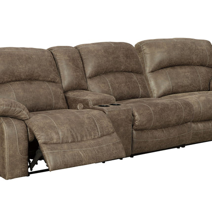 Segburg - 2-Piece Power Reclining Sectional - Driftwood