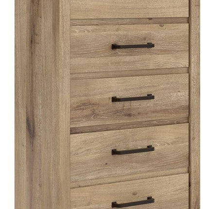 Brozmont - Five Drawer Chest - Tan