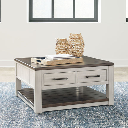 Darborn - Lift Top Cocktail Table - Gray / Brown