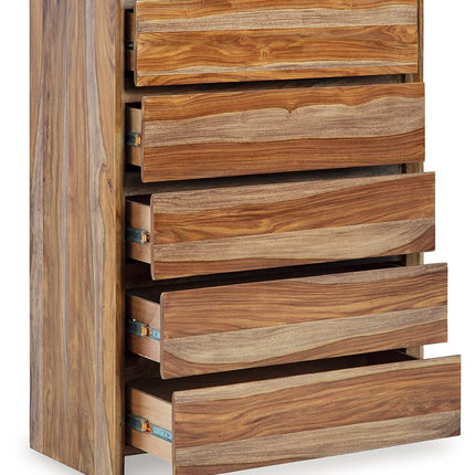 Dressonni - Five Drawer Chest - Brown