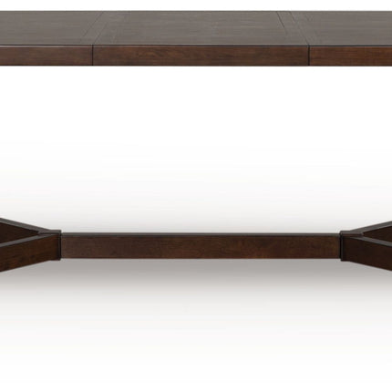 Dilenno - Rectangular Dining Room Extension Table - Dark Brown