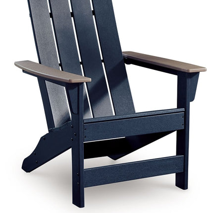 East Beach - Adirondack Chair - Black / Beige