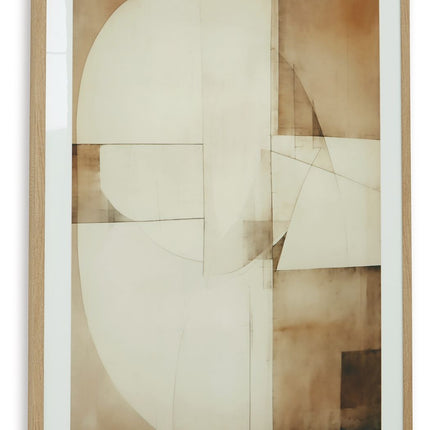 Corlain - Wall Art - Brown / Tan / White