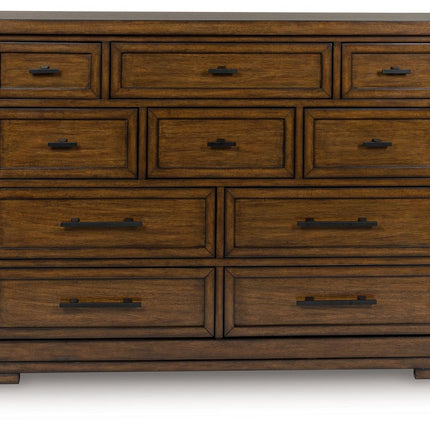 Taffenbrook - Dresser - Medium Brown