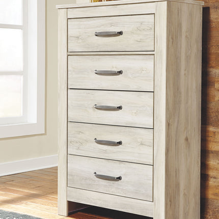 Bellaby - Five Drawer Chest - Whitewash