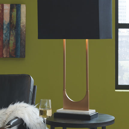 Malana - Metal Table Lamp  - Brass Finish